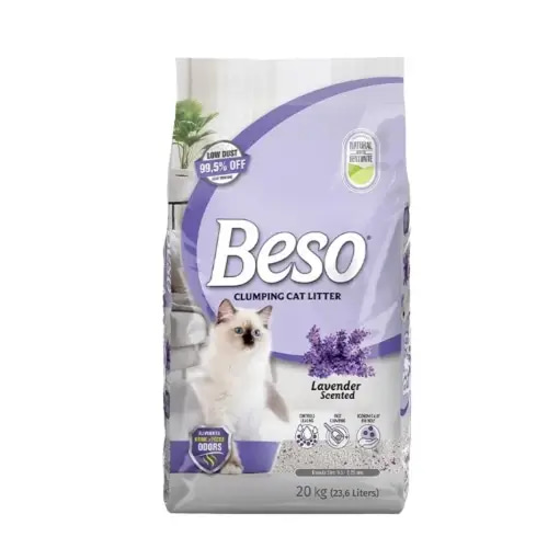 Beso clumping cat litter lavender scented Beso clumping cat litter lavender scented