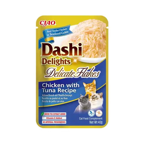 INABA Dashi Delight Delicate Flakes Chicken with Tuna 40g