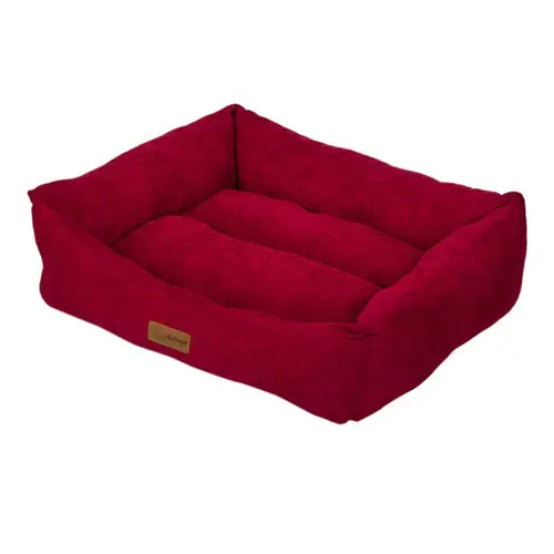 Villain Goo Rectangular Bed for Cats and Dogs, Red