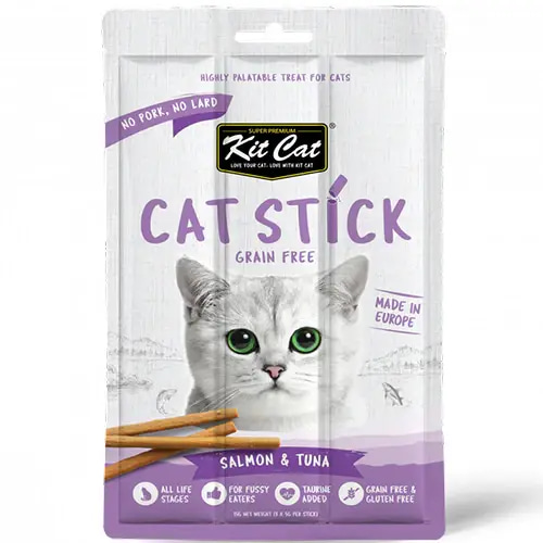 Kit Kat Cat Treats Salmon & Tuna Flavor Sticks 15g