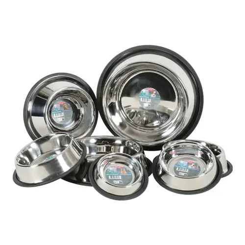 Zolux Round Non-Slip Stainless Steel Eating Bowl