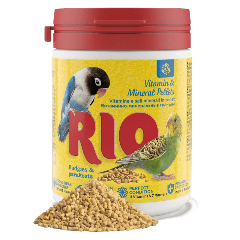 Rio Mineral and Vitamin Granules for Budgies and Parakeets - 120g