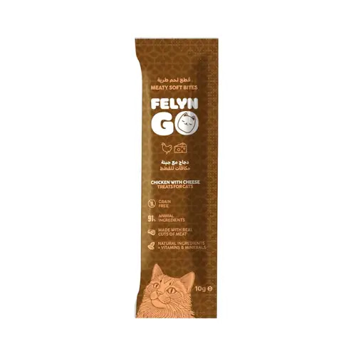 Felyn Go Soft Bites Chicken & Cheese Pouch 10g