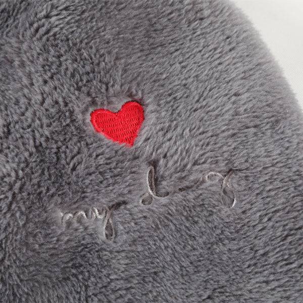Zolux Teddy Hoodie Winter Clothes for Cats and Small Dogs, Gray