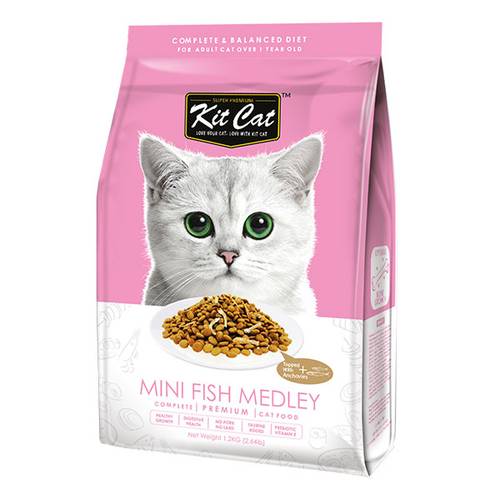 Kit Kat Small Fish Mix Dry Cat Food (for optimal bone growth)