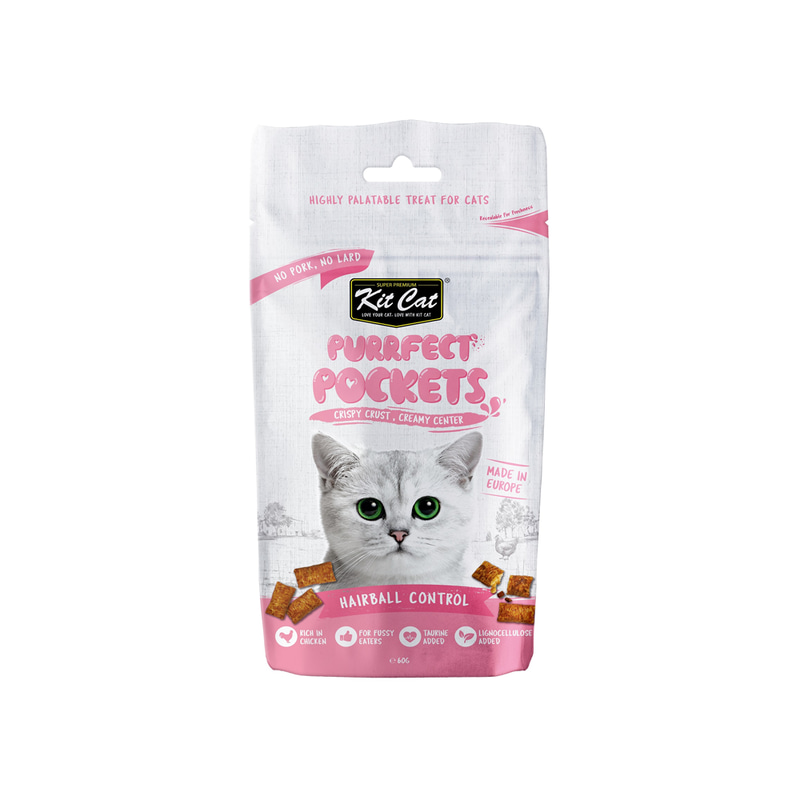 Kit Cat Purrfect Pockets - Hairball Control 60g