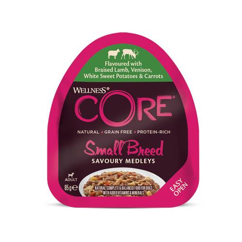 Wellness Core Wet Food Lamb & Venison for S Breed Dogs 85g