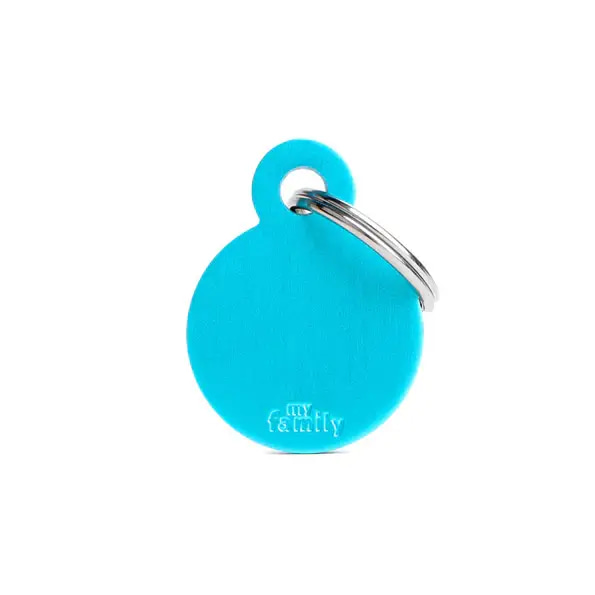 My Family Round Metal Collar for Cats and Dogs