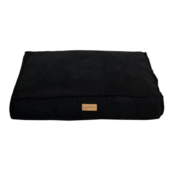 Vilaine Go Plus Soft Rectangular Open Bed for Cats and Dogs, Black