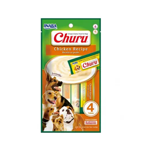 Churu Chicken Dog Treats, 4 Envelopes
