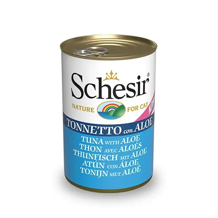 Schesir kitten Tuna with Aloe cans 140g