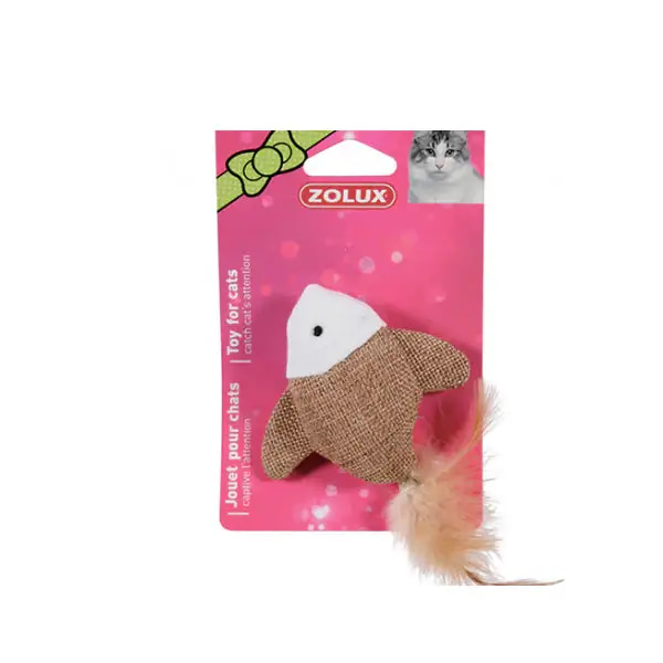 Zolux Fish Cloth Toy for Cats 7.5cm