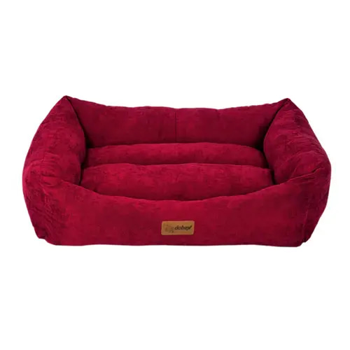 Villain Goo Rectangular Bed for Cats and Dogs, Red