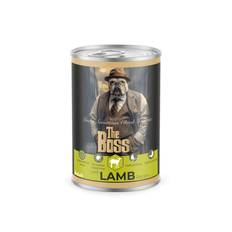 The Boss Wet Food Lamb Chops in Gravy for Adult Dogs 400g