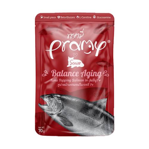Tuna and Salmon Food in Jelly for Adult Cats - 70g