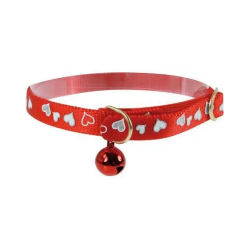 Zolux Nylon Collar Heart 30cm for Cats - Red