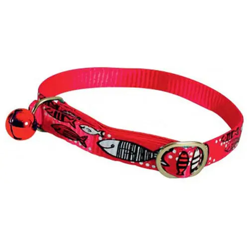 Zolux Nylon Collar Sardine 30cm for Cats - Red