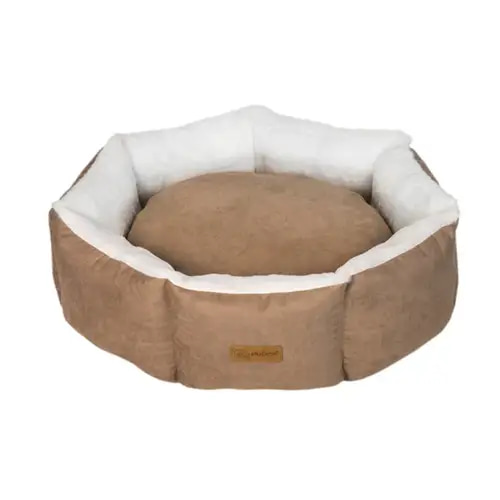 Villain Go Cupcake Round Bed for Cats and Dogs, Brown