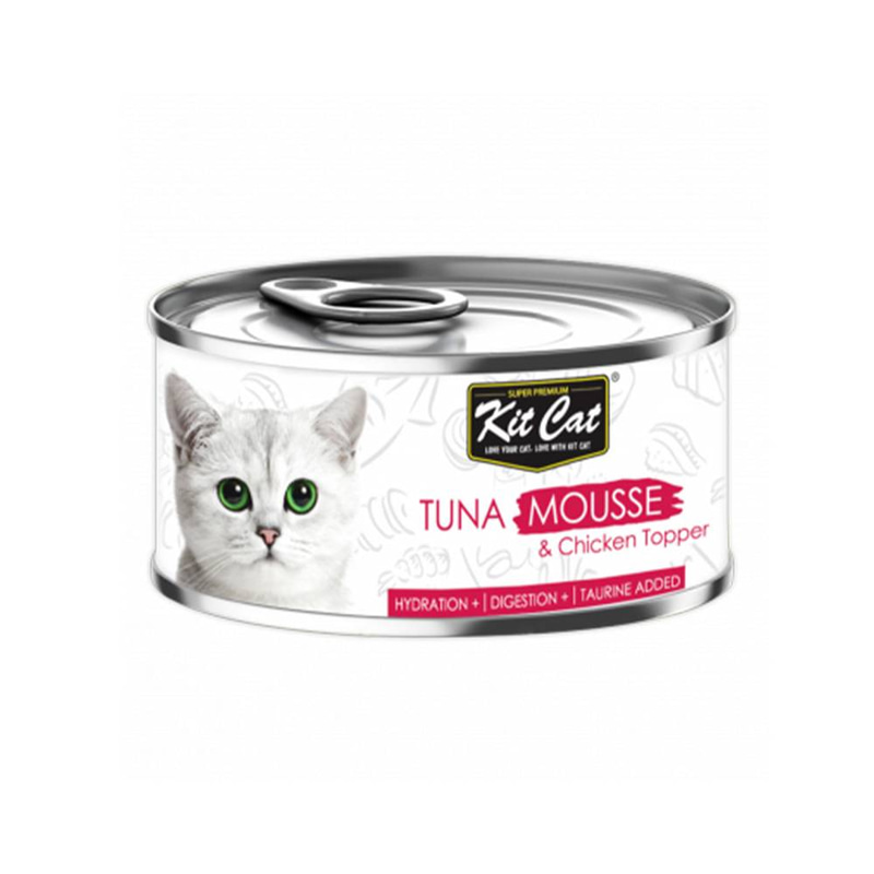تونا مع الدجاج طعام رطب للقطط ــ كت كات 80غ