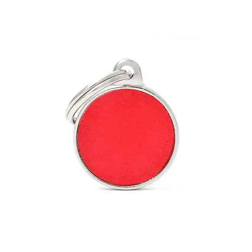 Small red circle dog collar