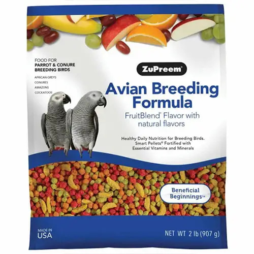 Fruit-flavored parrot and conure food - ZuPreem Avian