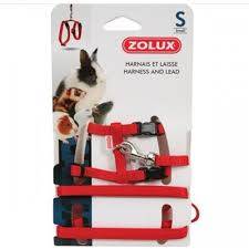 Zolux Harness and Red Leash for Small Animals