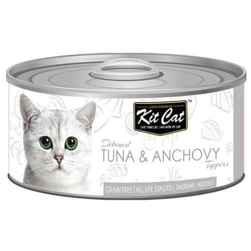 Tuna and Anchovy Wet Cat Food - Kit Kat 80g