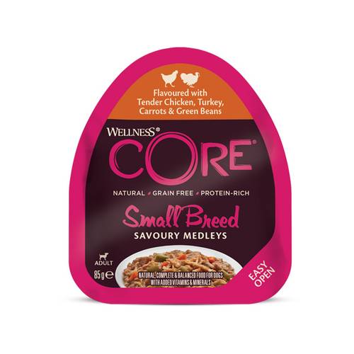 Wellness Core Wet Food Chicken & Turkey for S Breed Dogs 85g