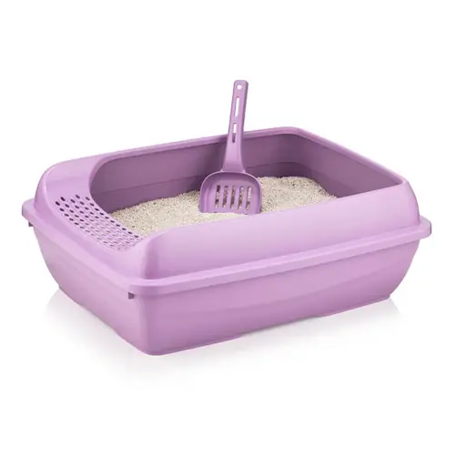 Fly Go Cat Litter Box, Purple