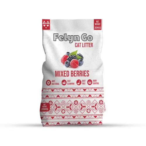 Fly Go High Clumping Bentonite Cat Litter, Raspberry & Strawberry Scent