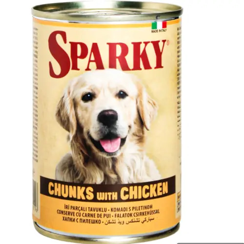 Sparky Chicken Flavor Wet Dog Food 1.25 kg