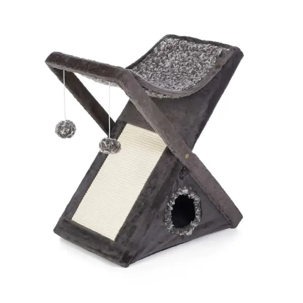 Privo Fun Cottage, Bed, Scrape & Cottage - Height 63.5 cm, Dark Grey