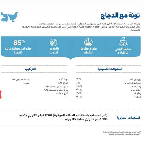 تونا مع الدجاج طعام رطب للقطط 85غ ــ أكانا