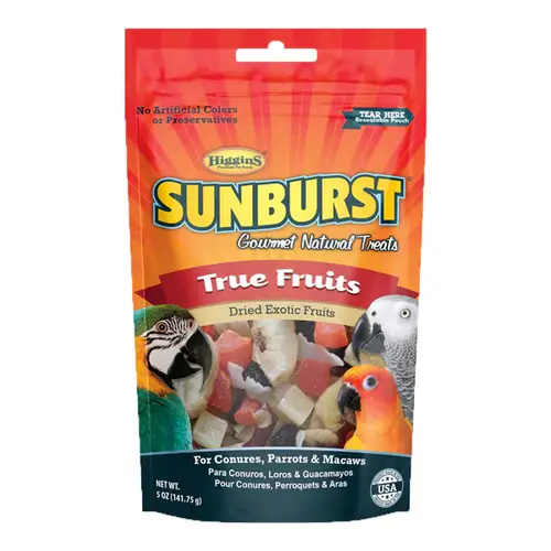 Higgins Sun-Preast Gourmet Real Fruit Treats for Parrots, Macaws and Large Birds