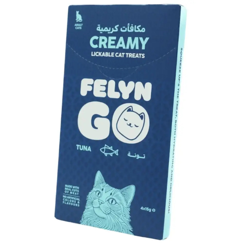 Felyn Go Creamy Lickable Treats Tuna Sachet 4x15g