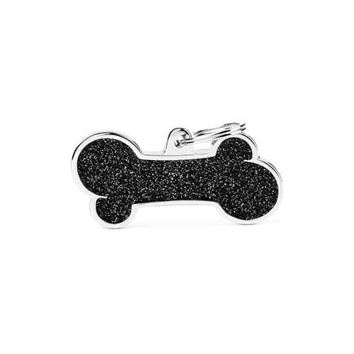 My Family Black Shiny Bone Pendant XL