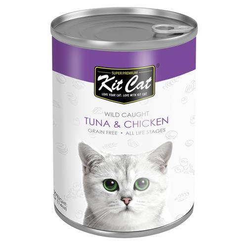 Tuna and Chicken Wet Cat Food - Kit Kat 400g