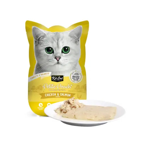 Kit Kat Petit Complete Food Chicken and Salmon in Jelly Wet Food for Cats