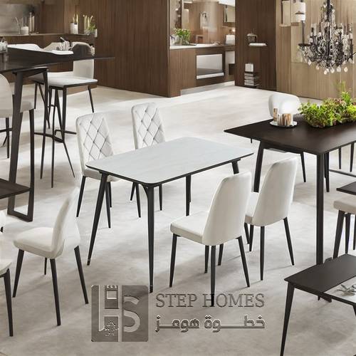 طاولة طعام سيراميك 4 كراسي 80 * 130