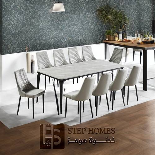 طاولة طعام بديل رخام 10 كراسي 100 * 220