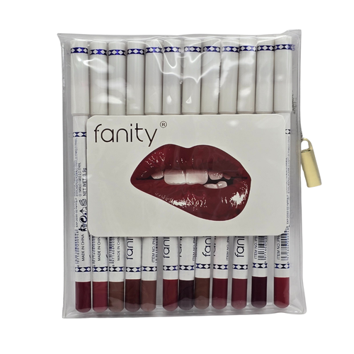 محددات الشفاه 12 لون من Fanity
