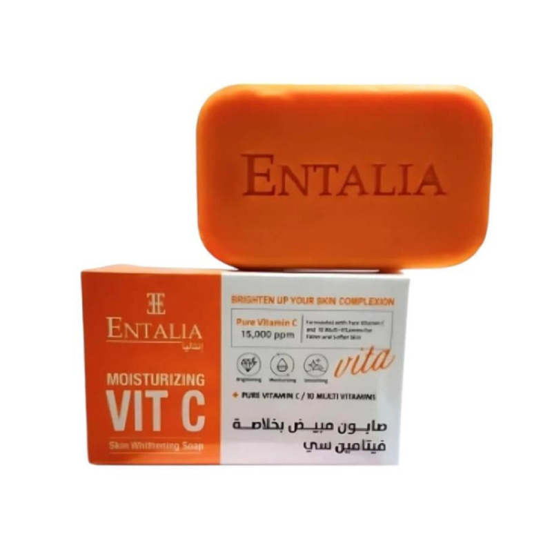صابون مرطب و مبيض بخلاصة فيتامين سي من انتاليا , 100 جرام
