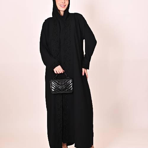 عباية كريب سوداء