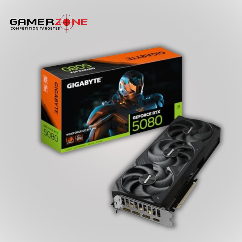 GIGABYTE RTX 5080 WINDFORCE OC 16 G GRAPHICS CARD
