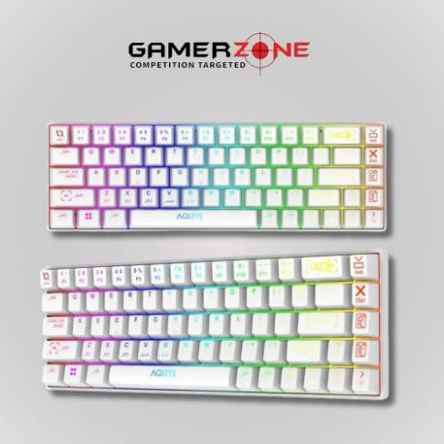 AQIRYS GAMING WIRELESS / BT KEYBOARD MIRA-WHITE