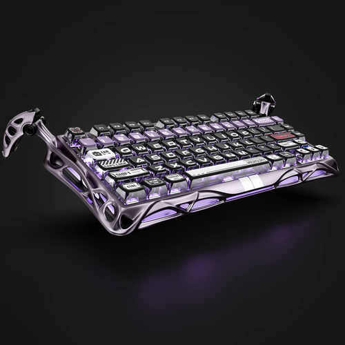 GRAVASTAR MERCURY V75 PRO 75% HE MAGNETIC SWITCH GAMING KEYBOARD IRON PURPLE