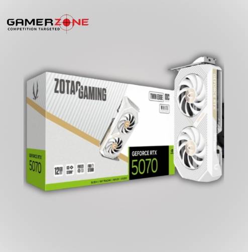 ZOTAC RTX 5070 TWIN EDGE OC 12GB GDDR7 GRAPHICS CARD WH