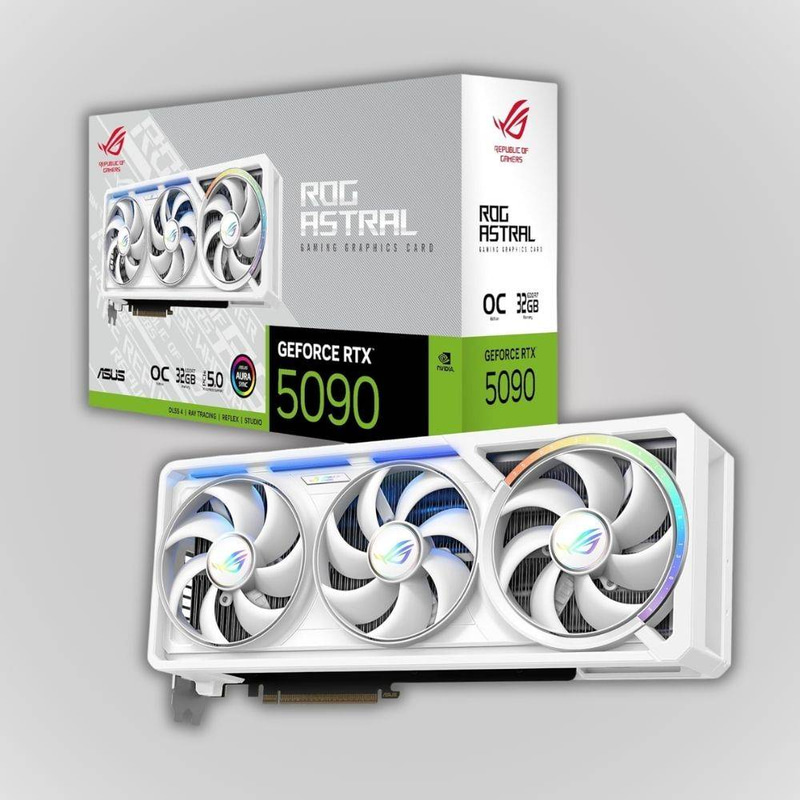 ASUS ROG ASTRAL RTX 5090 OC 32GB GDDR7 White Graphics Card