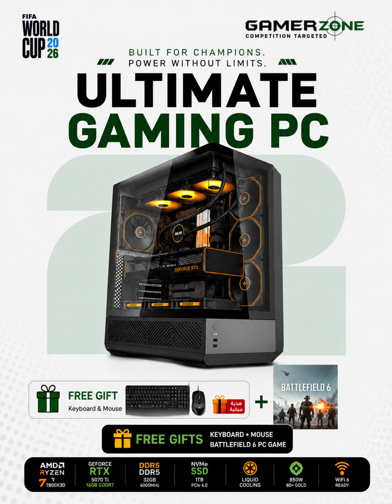 Performance Gaming PC | Ryzen 7 7800X3D | RTX 5070 Ti 