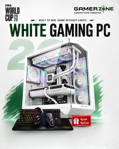  كمبيوتر ألعاب أبيض | Ryzen 7 7800X3D و RTX 5080 16GB